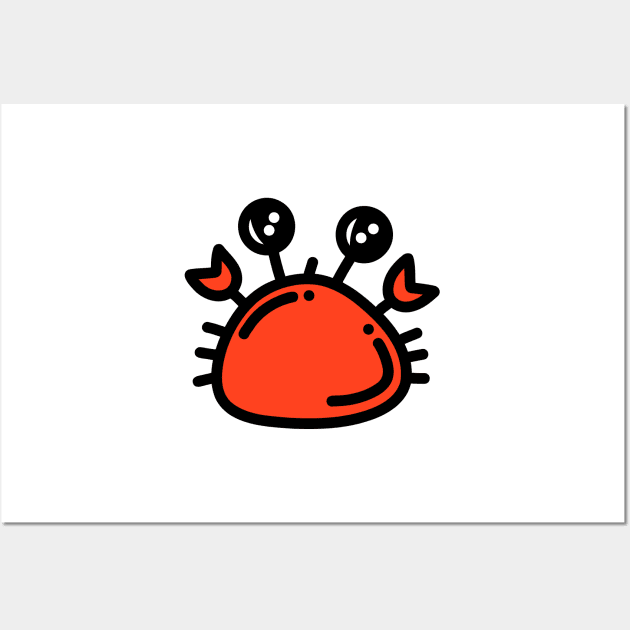 Cute crab Wall Art by PanyaCreative